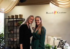 The ladies from Bunnik Creations showcase plant pots.