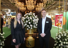 Lindy Grootscholten and Leon van der Linden of SK Roses.
