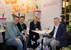 Left Wouter Konijn and right Christian Bremkens of Bremkens Orchids talking to customers.