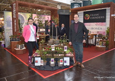 Pheno Geno's new climbing rose stole the show at their booth. The name of this new series is called Bridges of Love. Currently, the series consists of four compact varieties. In the picture are breeder Biljana Bozanic and Mario Kurt Gigerl.