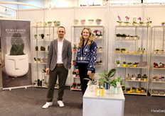 Christian Jacobsen and Kristine Jensen of EuroTrend brought a large collection of potted plants from Denmark