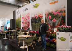 Jack Poot of Valstar Plant Nursery, they shared a stand with Sluiter Elwoodi, Kwekerij de Stadsweiden and Euflorie