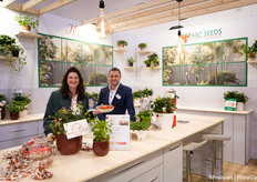 In the kitchen at ABZ Seeds with Ilona Smith and Paul Doodeman