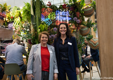 Sabine Joore and Karin Oostwouder of the Dutch Flower Group