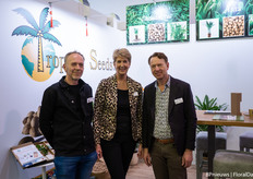 Anton Spruit and Arthur Spruit with Arthur's wife in the middle