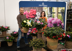 Christoph Peters and Silke Sercu of FlorAmor. Silke joined the company in January "because we want to remain the best in Belgium," said Christoph