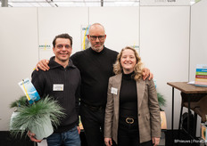 The new team of Amigra Grasses & More; Martijn Vreugdenhil, Ad van der Knaap and Kim van Bergenhenegouwen