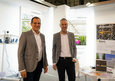 Pieter Mol and Mark van Dijk of Ludvig Svensson. They see a big market in Italy, and participate in the fair to catch up with growers.