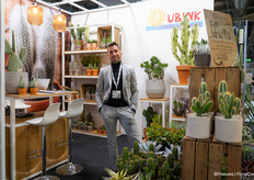 Harold Burger of Ubink. Participating in the fair for the second time