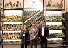 Meilin Beirer, Luca Zunino and Cipriano de Vito of Zunino, an Italian grower of cacti and succulents