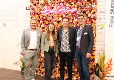Christian Willeke of Willeke Blumen, Anni, Robin Weisheit of Blumengrosshandel Weisheit and Simon van der Geest of Wesseling