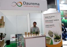 Frederic Salomon of Daurema. The French company makes biodegradable packaging