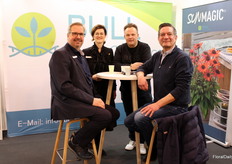 Hartwig Bull and Ulrike Bull of Bull Plant Genetics, with Alex de Groot and Hans Vlekke of Royal FloraHolland