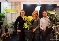 Ismonda Rotgans, Debbie Elstgeest and Martijn Wolmerstett of Elstgeest Youngplants