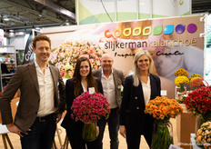 Stef Berkhout, Marit Limmen (with her own breeding), Stefan Slijkerman and Marloes Beerepoot of Slijkerman Kalanchoe
