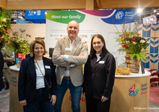 Sabine Joore, Marcel Zandvliet and Zoë Buis of Dutch Flower Group