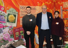 Ben Walkinson with his father Jerry and colleague Nadia Boukil. They are promoting the new trolley dressing. THE perfect presentation for retail.