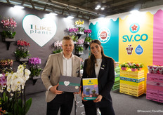 Rick van Vliet of Levoplant and Jill Strik of SV.CO, as every year with a shared stand