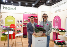 Laurent Mossan and Luigi Vasarri of Morel Cyclamen with the Elixia in the spotlight