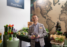 Richard Venema of Plant World with some of the range, especially the pink plants are popular in Italy.