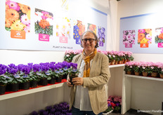Gianfranco de Leo of Schoneveld Breeding with the Cyclamen dragon blue