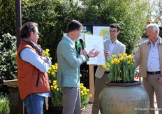 A special certificate was presented