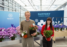 Ties Klapwijk and Francesca Lanzillotta of Suntory Flowers Europe