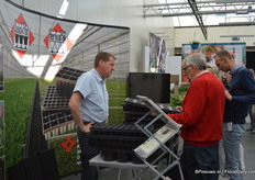 Ad Boener of Van Krimpen at the booth of HerkuPlast International. Van Krimpen represents HerkuPlast International in the Netherlands.