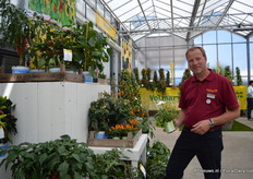 Bernd Krämer of Volmary with the Soul concept. The pot is filled with herbs to use on the pizza.