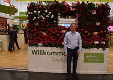 Alexander Ern from Syngenta. Amongst others, the breeder launched the concept Everyday Wonder. Consumers will be able to scan plants and flowers with their smartphone and read about the product on their phone.