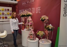 Otti Blok from Deliflor tells about the nieuwe chrysantemum variety Rosanno Charlotte, named after the dauther of William en Kate.