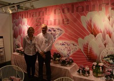 Carolien Klein and Bart Kuijer from Dutch breeder of cyclamen Varinova.