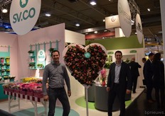 Raymond of SV.CO en Richard of Dynaplant. Both growers shared a booth together with De Vreede Orchideeën.