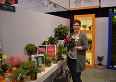 Jolanda Nieuwenhuijze from Globe Plant. The fringed impatiens Rokoko got a lot of attention, says Jolanda.