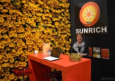Loretta van den Brand from Takii Seed. The marketing campaign with the Sunrich sunflower at the Museumplein in Amterdam was a huge succes!