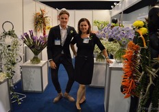 Francine van Wijk and Daan van der Zwaan of Bureau Sierteelt, the organizers of the exhibition.