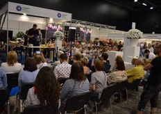 Continually, floral demonstrations were given. They attracted a lot of attention.