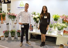 Mike v/d Knaap and Agnieszka Baras of Van den Bos Flowerbulbs. Checking if Poland would be an interesting market for lilies.