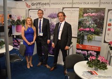 Griffoen Plants, one of the largest growers in the Netherlands that is curious about the Polish market. On the picture Gosia, Hennie Griffoen and Marcel Hogendoorn
