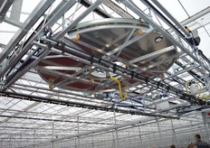 The modern irrigation device looks like something out of a science fiction movie