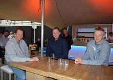 Bas van der Wilt & Nicky of Berkel of Bas vd Wilt Potplanten kwekerij and Robbert Hartman of Sjaak Buijs BV