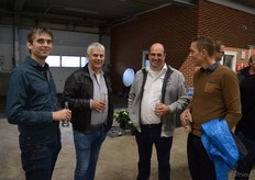 Ton en Bennie Kuipers of Emsflower, with Ton de Bresser of Selecta and Jeroen Stamsnijder of Emsflower