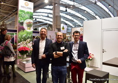 Sjaak Oomkens with Matthias Meilland and Damian Cabaret of Meilland.