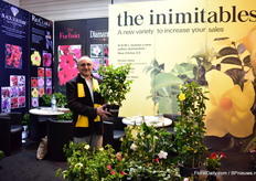 Erick Ciraud of D.H.M.Innovations presenting their new yellow dipladenia Citrine 2.0.