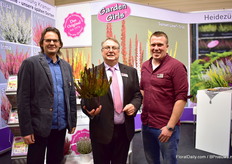 Deflet Twiest, Rudolf Sterkel and Tobias van Leuven of Garden Girls. Sterkel is holding the Sunset Trio.