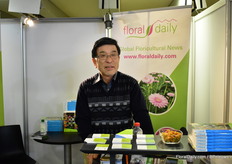 Shiochi Oshio of Floralcrest Japan also visited the show all the way from Tokyo. 