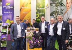 The gentlemen of Evanthia, always in for a joke, but of course also for a wide range of cut flowers, potted and bedding plants and tropical plants. The brassicas have been doing well in recent years.