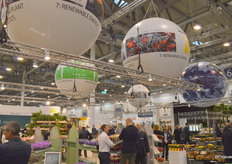 This futuristic display was found in one of the halls