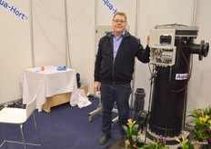 Aksel de Lasson of Aqua-Hort, which kills fungi and bacteria in water through elecrotlysis.