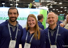 The SePRO team told me, that they have solutions to help you create extraordinary plants. Bryan Fuhrmann, Riley van Es and Casey Zeller.